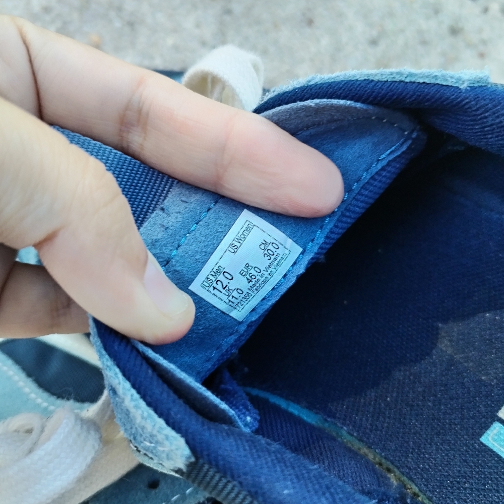 Vans Ultrarange EXO SE Shoes Mens 12 Blue Suede Ripstop Mesh Gum Soles Sneakers - Picture 4 of 6